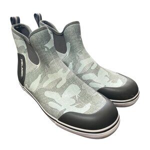 Pelagic Pursuit Fishing Deck Boots Camo Grey Size 12 Waterproof Non-Slip Durable